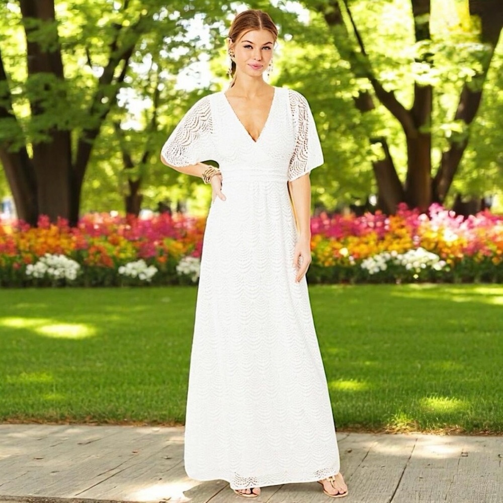 NWT~ Lilly Pulitzer White Maxi Dress